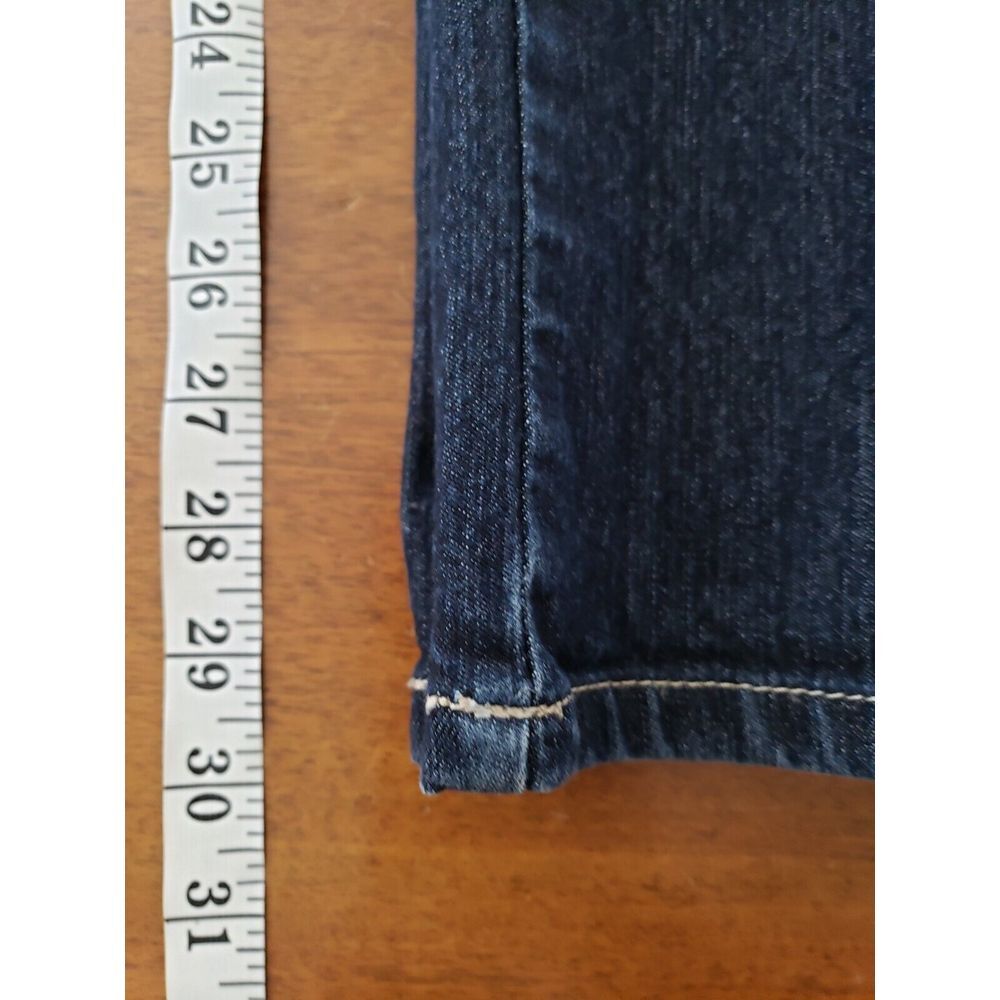 Vtg Gloria Vanderbilt Amanda Jeans Sz 6‎ Average Highwaist Blue Faux Rhinestones - Picture 9 of 10
